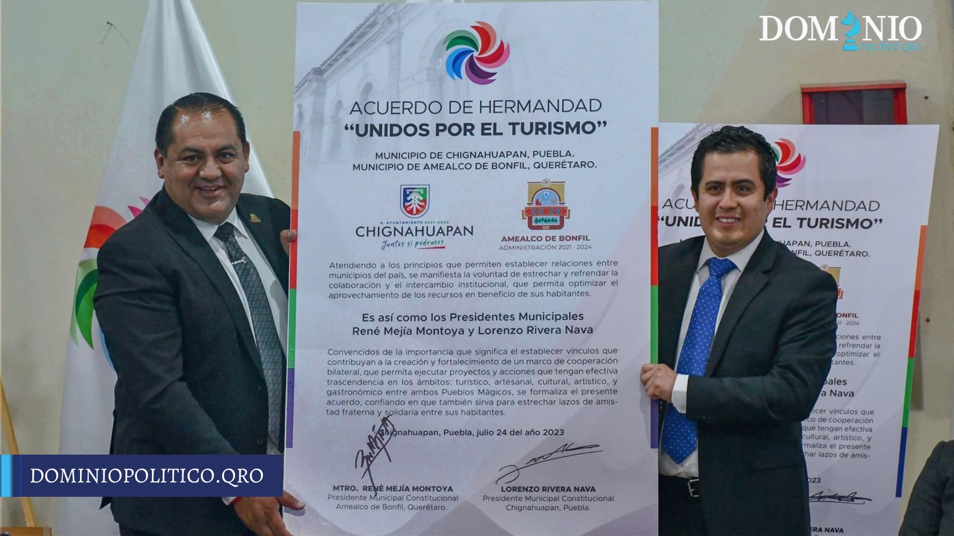 Se hermanan los municipios de Amealco, Querétaro y Chignahuapan, Puebla